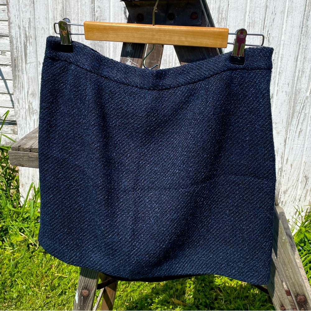 Blue tweed miniskirt